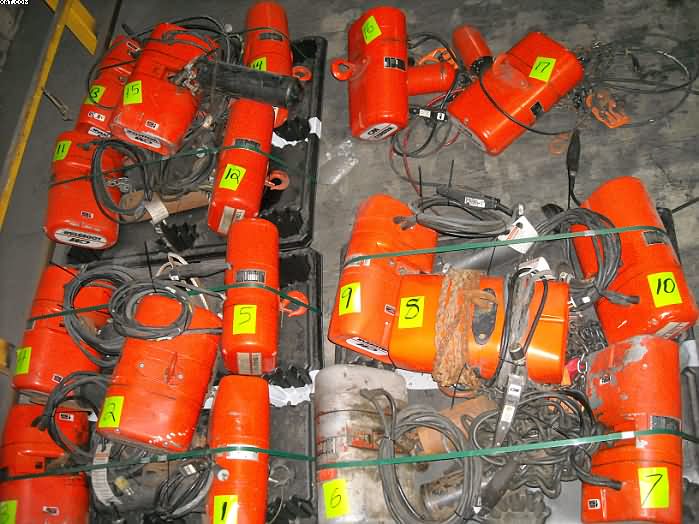 COLUMBUS McKINNON Electric Hoists, 1 ton, Model L,